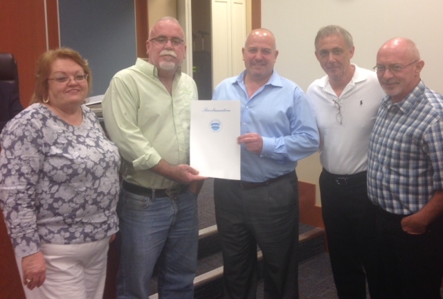 Members of the Planning and Zoning Board and Mayor Resnick